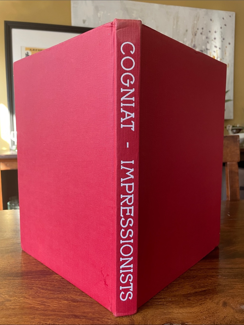 1967 Impressionists by Raymond Cogniat Vintage Red Decorative Accent Book
